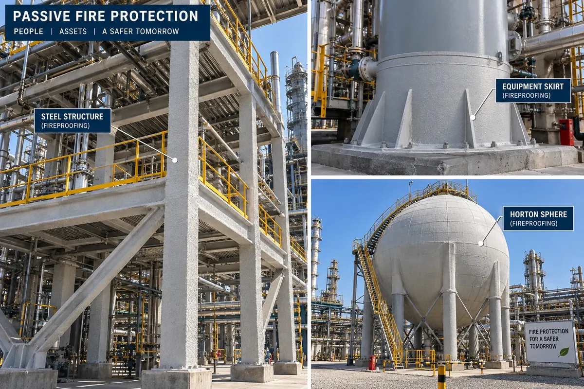 Passive fire protection insulation